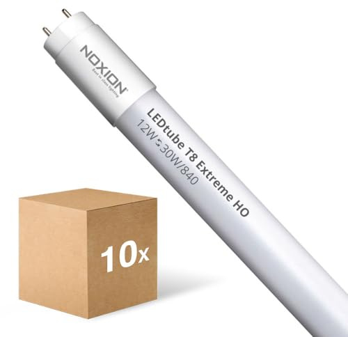 Noxion Mehrfachpackung 10x LED Röhre T8 Avant (EM/Mains) Standard Output 15W 1800lm - 830 Warmweiß | 120cm - Ersatz Für 36W