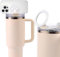 Lyreh Supporto Telefono Magnetico per Stanley Quencher H2.0 Flowstate Tumbler, Plastica Portatile Supporto Telefono Pratico Accessorio per Auto Casa Ufficio Palestra (Bianco)