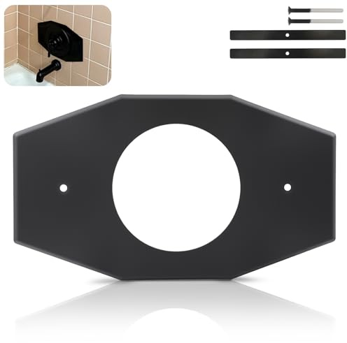 Single Hole Conversion Plate Compatible with Moen and Delta Bathtub and Shower Valves Renovation Shower Cover Plate Replaces 2 Handles or 3 Handle Shower (1 Pack)