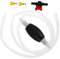TIDTALEO 1 Juego Bomba de Sifón Manual Transferencia Agua Extractor Multifuncional con Válvula Automóviles y Acuarios Kit Completo de Metros con Manguera y Control
