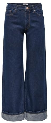 ONLY Female Jeans mit weitem Bein ONLELLA Mittlere Taille Weiter Beinschnitt Jeans
