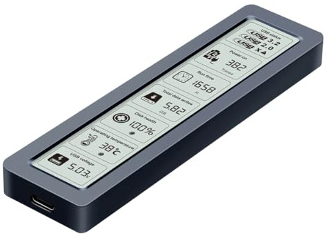 Masslla SSD -Gehäuse M.2 SSD -Gehäuse M.2 SSD -Gehäuse SSD -Gehäuse Withisplay Bildschirm