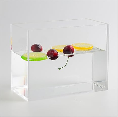 Clear Acrylic Water Tank for Photography, Transparent Storage Box for Display and Organization