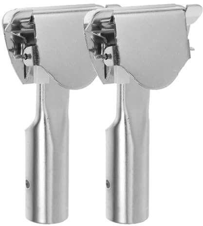 Operitacx Mop in Compatibility for Versatile Commercial Use 2pcs Replacement Rod Clips with Plated Iron and Sturdy Mop Stick Holders for Efficient Cleaning Offices Hotels