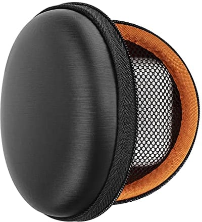 Geekria Shield Headphones Case for In-Ear Headphones, Replacement Hard Shell Travel Carrying Bag with Cable Storage, Compatible with JayBird, Bose SoundSport, Jabra Headsets (Black)