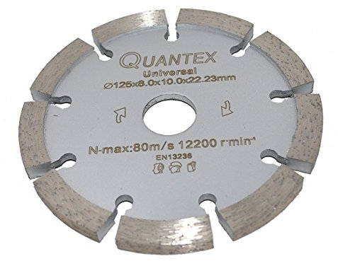 Diamant Frässcheibe Ø 125 mm Segmentstärke 8,0 mm, Fugenfräser für Mauerwerk und Putz