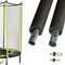 Un Poteau de Filet Standard Ø25mm pour Trampolines de Jardin avec Mousse et visserie (Longueur Totale 221.5cm)