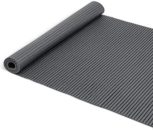 ANRO Badematte Badvorleger Weichschaummatte Badläufer Antirutsch Grau 65x200cm