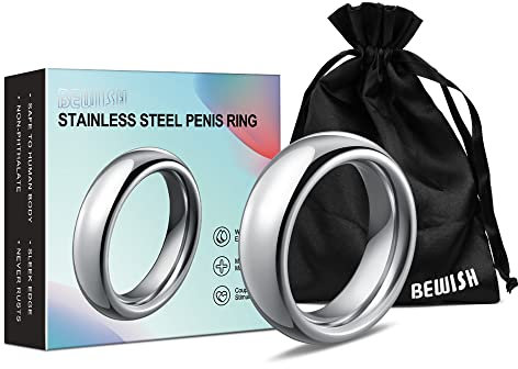 Weimob Schwerlast Edelstahl Cockring für eine Harte & Lang Anhaltende Erektion Toller Penismuskel Training Zeug - Größe: L(Durchmesser 50mm) MEHRWEG