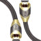 8K HDMI Kabel Ultra HDTV – 2m, 48 Gbit/s, 4K@120Hz / 8K@60Hz, Dynamic HDR-10+, eARC, Variable Refresh Rate (VRR), Dolby Vision, Premium Kabel, 2 Meter - IBRA Luxury Gold