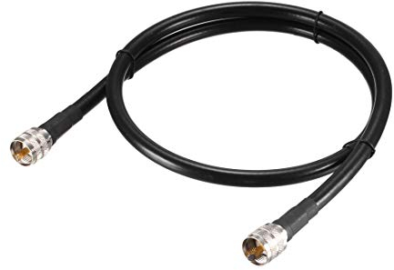 sourcing map Koax Überbrückungskabel UHF Stecker PL-259 auf UHF Stecker PL-259 Verlustarme RG213 1.52M/5Ft