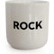 PLTY - Rock Becher - Tasse ohne Henkel - Handglasiertes Weiß Porzellan - Coffee Mug - Beat - Dänisches Design