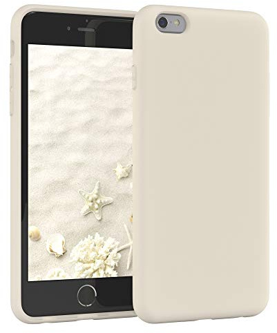 EAZY CASE Nano Silikon Handyhülle kompatibel mit iPhone 6 / 6S, Slimcover mit Kameraschutz und Innenfutter, Silikonhülle, Schutzhülle, Bumper, Handy Case, Hülle, Softcase Ultra dünn, Taupe