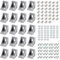EYPINS 20 Pezzi Staffa Angolare 3030 Profilo Estruso in Alluminio Scanalatura 8,Staffa a Forma di Lcon 40 Viti, 40 Dadi, 40 Rondelle(35x35x28 mm)