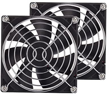 2-Pack 92x92x25mm 12v dc Cooling Fan Sleeve Bearing