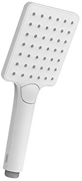 Ducha de mano ECO-DROP Con 3 tipos de chorro. Medida: 96x110 mm. Boquillas anticalcáreas. - Blanco Mate