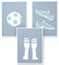 Papierschmiede® Kinderbilder 3er Set, A3 gerahmt in Holzrahmen (weiß), Geschenk für Jungen & Mädchen Wanddeko Kinderzimmer Babyzimmer, Fußball