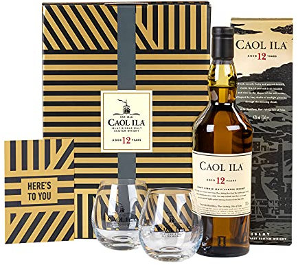 Caol Ila 12 Jahre | Islay Single Malt Scotch Whisky | im hochwertigen Geschenkset | Ausgezeichneter, aromatischer Bestseller | handverlesen von der schottischen Insel | 43% vol | 700ml Einzelflasche