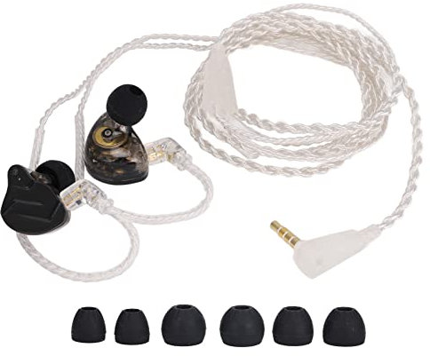 Auriculares Intrauditivos, KZ-ZSN Pro X Dynamic Hybrid Auriculares con Cable de Controlador Doble Cable Desmontable que No Se Enreda Auriculares Bajos de Alta Fidelidad para Deportes, Trabajo, Viajes,