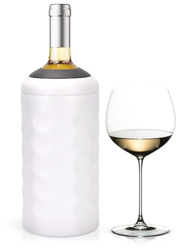 Premium Wine Chiller - Wine Bottle Chiller Double Walled, Vacuum Insulated Wine Cooler for Most 750mL Champagne and Wine Bottles