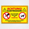 Hochwertiges Schild aus Alu-Dibond mit Anti Graffiti Lackierung  ACHTUNG ELEKTROZAUN - FÜTTERN VERBOTEN 200 x 300 mm rechteckig | Das Füttern der Tiere ist Verboten! | aus wetterfestem Alu-Dibond