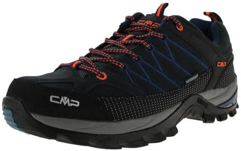 CMP Men's Rigel Low Trekking Shoes Wp Walking, Blue Flash Orange, 7 UK