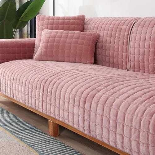 uyeoco Samt Sofabezug 1 2 3 4 Sitzer Couchbezug L Form Ecksofa Sofa/Couch überwurfdecke, Samt Couch Überwürfe Sofahusse Sofaüberwürfe rutschfest Sofa Abdeckung (Color : I, Size : 70x180cm)