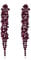 EVER FAITH Statement Ohrringe Strass Kristall Bankett lange Kronleuchter baumeln für Damen Prom Hochzeit Braut Violett-Lila