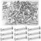 KARBAG 50PCS Cupboard Joining Bolts, Nickel M4 Furniture Connecting Screws, Metal Connectors for Kitchen Cabinet, Cupboard, Cabinet (31-40mm)