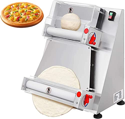 HACSYP Pizza dough roller machine, Commercial Automatic Pizza dough Sheeter Maker, Electric Pizza Pastry Forming Machine, for Noodle Pizza Bread (Color : 30cm)