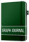 Notizbuch a5 kariert for writing | 150 Seiten, 120 g/m² dickes Papier mit Haftnotizen, Stifthalter, Gummiband, (V)-Leder-Hardcover | Scribbles That Matter notizbuch kariert, 5,75 x 8,2 Zoll
