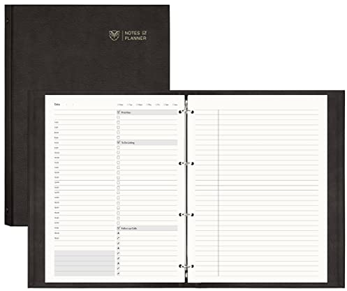 EMSHOI A4 Meeting-Notizbuch undatierter Tagesplaner 240 Seiten To-Do-Liste, Notizblock, Terminkalender, Produktivitäts-Organizer, 100 g/m² dickes Hardcover-Tagebuch, Geschenkbox,