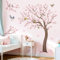 decalmile Stickers Muraux Grand Arbre Fleur de Cerisier Autocollant Mural Fleur Branche Oiseaux Décoration Murale Chambre Fille Salon Salle de Cours(H: 59 inches/150 cm)