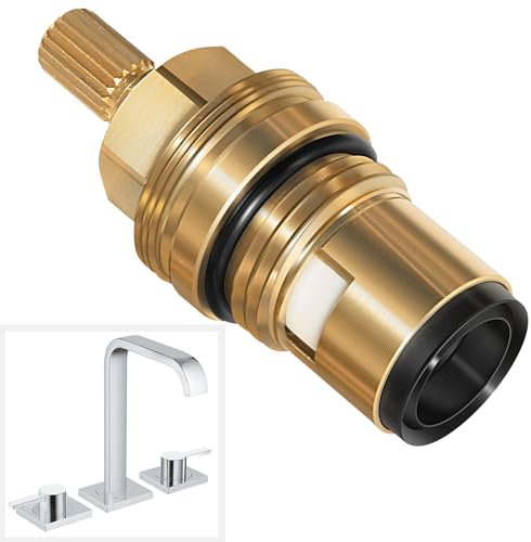 Bonbo 45882000 compatible with Grohe Ceramic cartridge For all kitchen and lavatory models and 1/2-Inch wall mount valves