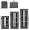 TANGZON Folding Camping Storage Cabinet, Portable Pop-Up Cupboard with 3 Compartments, Side Pockets and Carry Bag, Outdoor Waterproof BBQ Picnic Cupboard Storage Shelving Unit (63cm x 45cm x 139cm)
