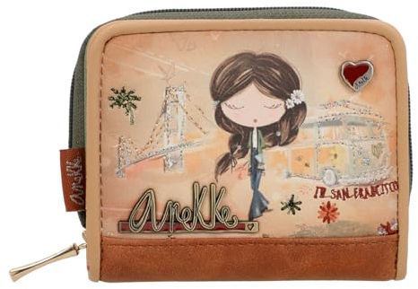 Anekke Peace & Love RFID Wallet Camel