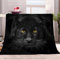 Weiche Kuscheldecke 70x100cm, Flauschige Flanell Warmes Wohndecke Tier Schwarzer Leopard Sofadecke Tagesdecke Schwarz Flauschdecke Waschbar Für Kinder Jungen Erwachsene