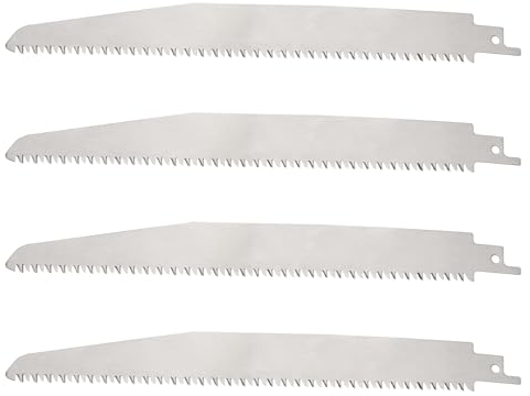 Be In Your Mind 4PCS S1122C Stainless Steel Reciprocating Saw Blade for Bone, Metal & Wood Cutting