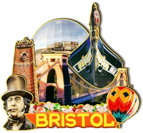 Orlaybar Bristol England Dekorativer Magnet, 3D-Kühlschrank, Stadt, Reise, Souvenir, Touristengeschenke, handgefertigtes Handwerk, Kühlschrankmagnet, Heimdekoration -751