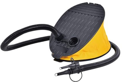 perfk Bomba de pie para inflar, Herramienta Inflable, Fuelle, Bomba de pie, Bomba de Aire para inflables, colchón de Aire, Anillos de natación, 19cmx16cm