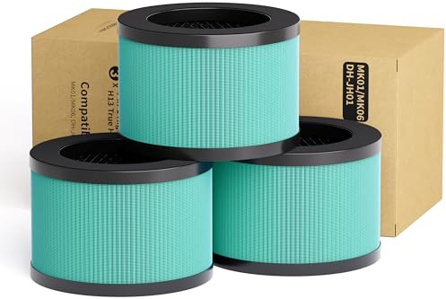 PacHamper Luftfilter, 3 Stück, Kompatibel mit Luftreiniger, True HEPA, Wiederverwendbar