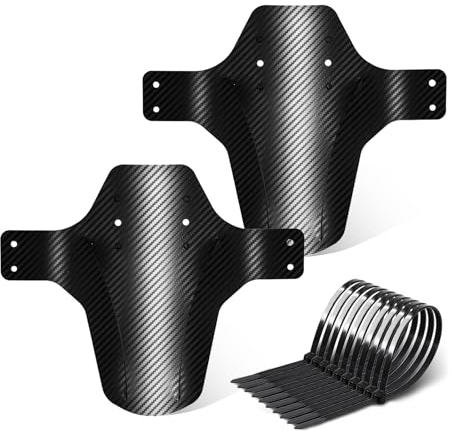 FETESNICE MTB Mudguard für Hinten und Vorne， Fahrrad Schutzbleche Mountainbike Set [20-29 Zoll] - Universal MTB schutzblech für die Meisten Fahrräder (XIAO-DNB-2TW)