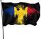 Drapeau de la Roumanie en forme d'aigle, 3 x 5 pieds, couleurs vives et résistant aux UV, bannières murales pour l'extérieur et l'intérieur