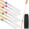 8 Stück Teleskop Grillspieße Edelstahl 30-81cm, Grillspieße Teleskop Marshmallow Spieße Ausziehbar Stöcke Roasting Sticks Schaschlikspieße, für Camping Grill,Gartenparty (8 Stück)