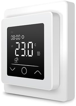 EH Expert Touchthermostat, Heizungsthermostat – Digital Thermostat Heizung, Thermostat Fußbodenheizung, Thermostat Heizung (Weiß)
