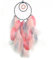 BetterJonny Traumfänger, 65cm Dreamcatcher Vintage Feder Traumfänger Handgefertigt Dream Catchers im Böhmischen Stil für Wandbehang Wohnkultur Ornamente Handwerk Zimmerdekoration Grau Rosa