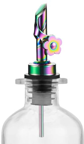 Boquilla de aceite de oliva, boquilla de vertido de licor con peso, boquilla de jarabe con peso, boquillas automáticas de acero inoxidable para botellas de licor, botellas de aceite, vinagre