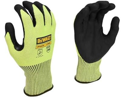 DEWALT HI-VIS CUT D GRIP GLOVE L / 9