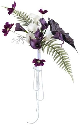 Dickly Künstliche Calla Lilien Blumen, Hochzeitsstrauß, Romantische Braut mit Blumen