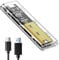 NVME Gehäuse M.2 ssd gehäuse nvme USB Adapter, ssd Adapter m2 ssd gehäuse pcie m2 Adapter 10Gbps USB3.1 Gen2 für ssd m2 gehäuse Größe 2230/2242/2260/2280 Untersützt UASP